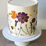 Pressed Flower Cake