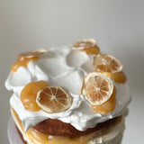 Vanilla Bean Lemon Meringue Cake